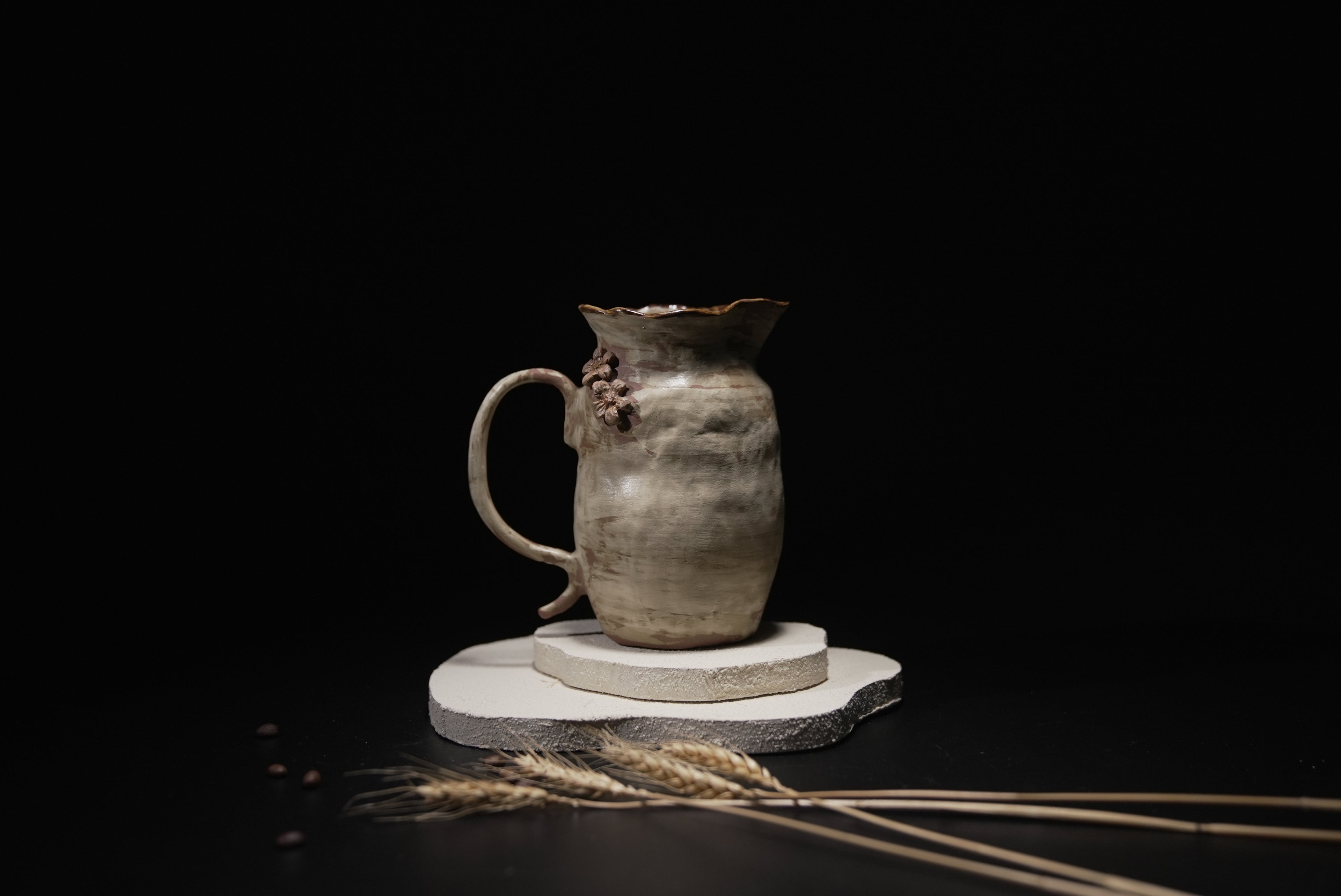 Rustic Blossom Pitcher