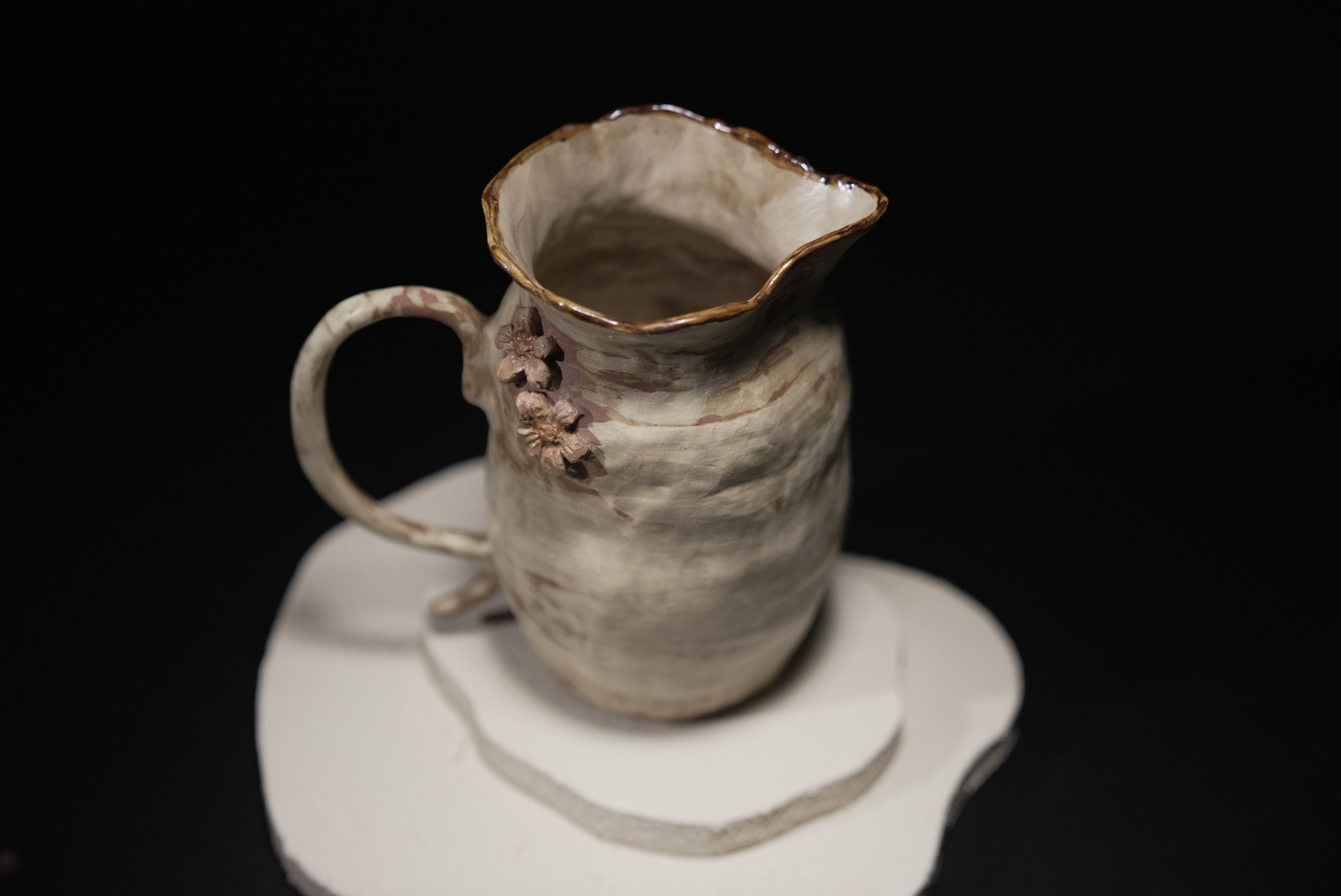 Rustic Blossom Pitcher