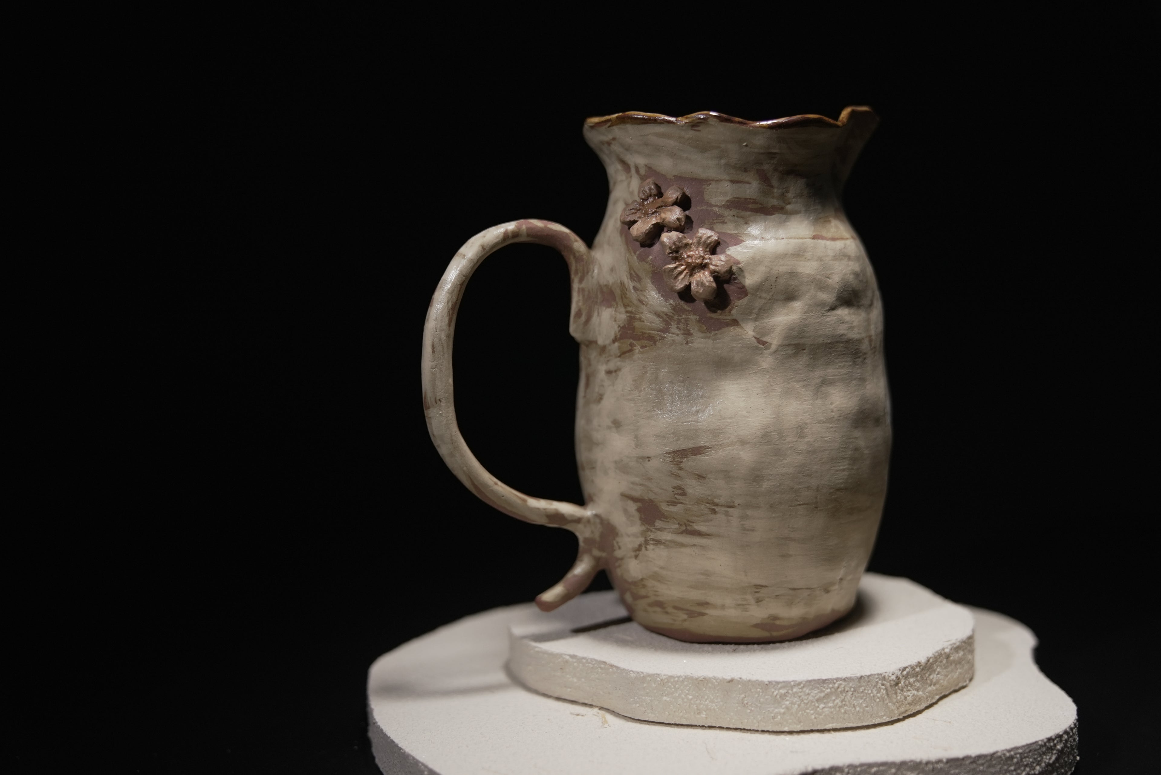 Rustic Blossom Pitcher