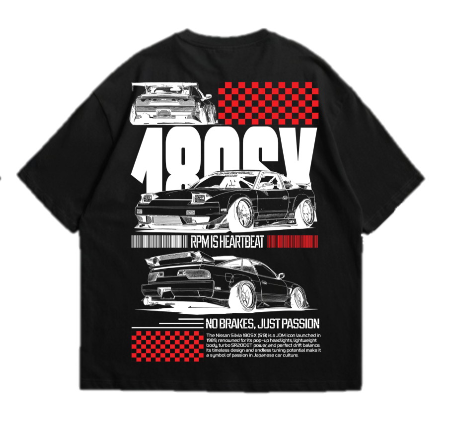 Nissan Silvia 180SX JDM T-Shirt Main image