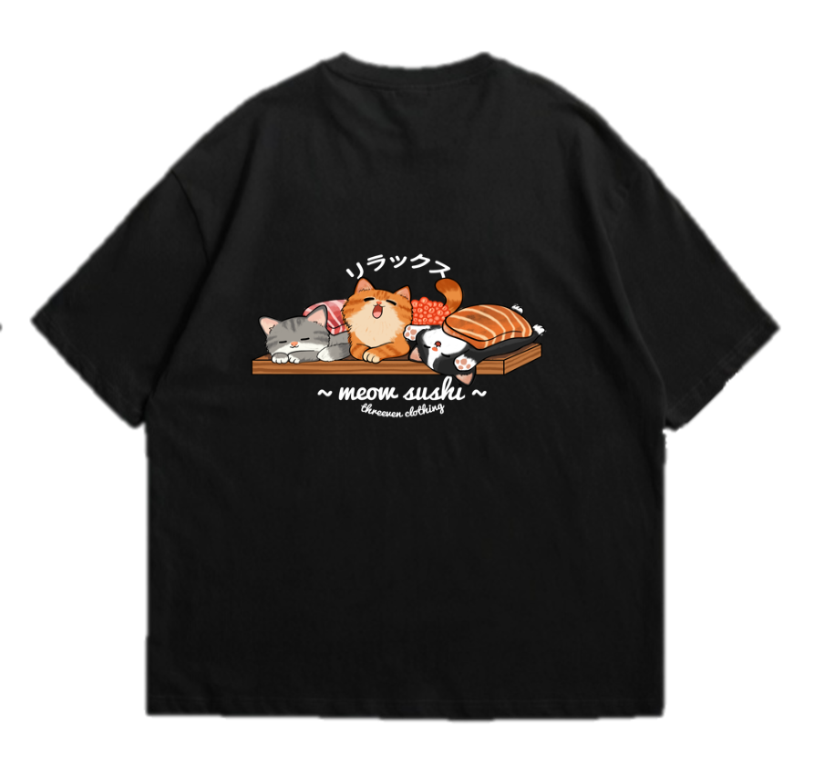 Meow Sushi T-Shirt Secondary image