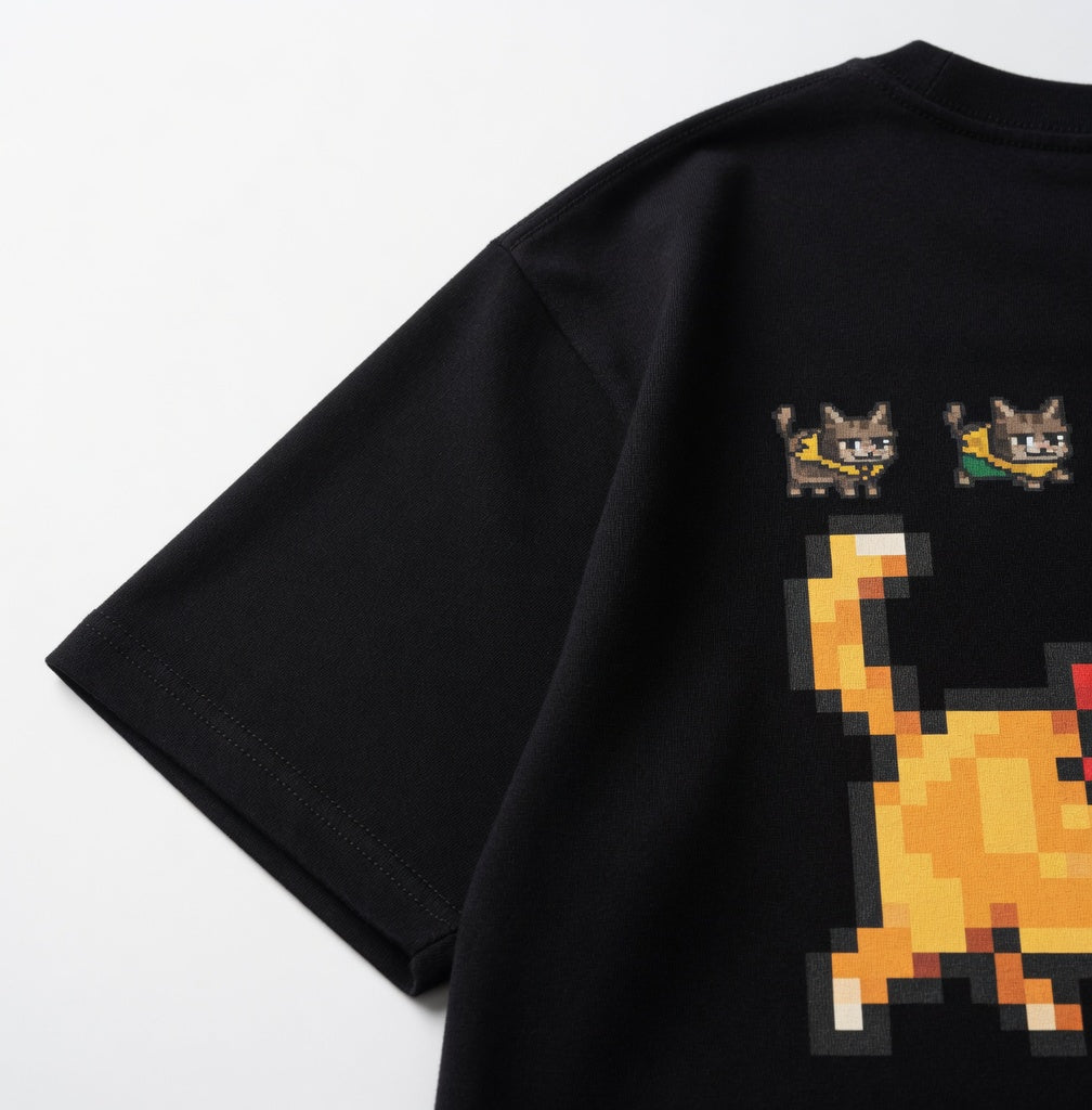 Retro Pixel Cat T-Shirt
