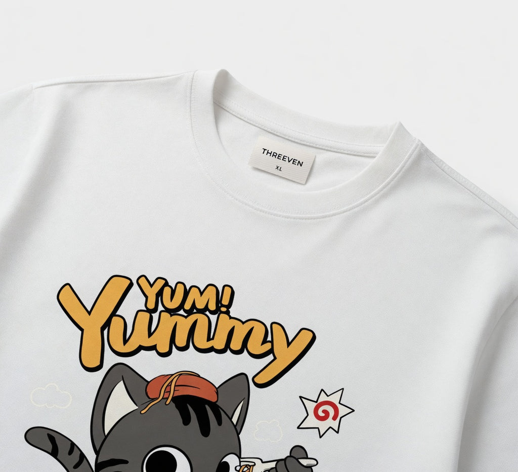 Yummy Cat Noodles T-Shirt