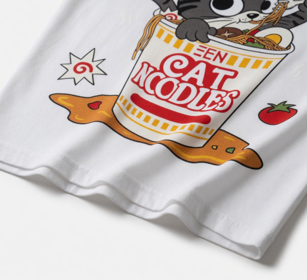 Yummy Cat Noodles T-Shirt