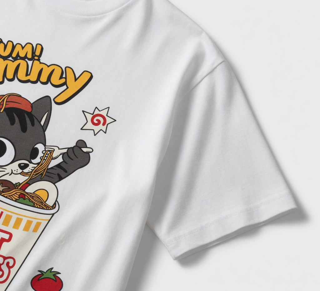 Yummy Cat Noodles T-Shirt
